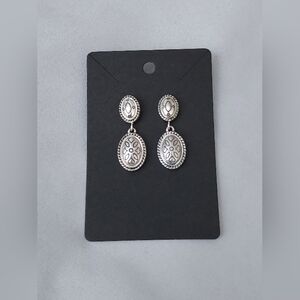 Vintage Signed Napier Clip Dangling Earrings